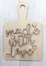 Load image into Gallery viewer, Made With Love Cutting Board Or Craft Kit
