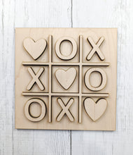 Load image into Gallery viewer, Valentine&#39;s Tic Tac Toe Sign Or Craft Kit
