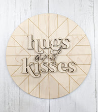 Load image into Gallery viewer, Boho Chic Hugs And Kisses Sign Or Craft Kit
