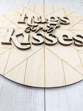 Load image into Gallery viewer, Boho Chic Hugs And Kisses Sign Or Craft Kit
