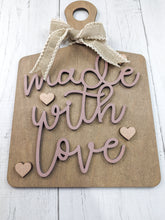 Load image into Gallery viewer, Made With Love Cutting Board Or Craft Kit
