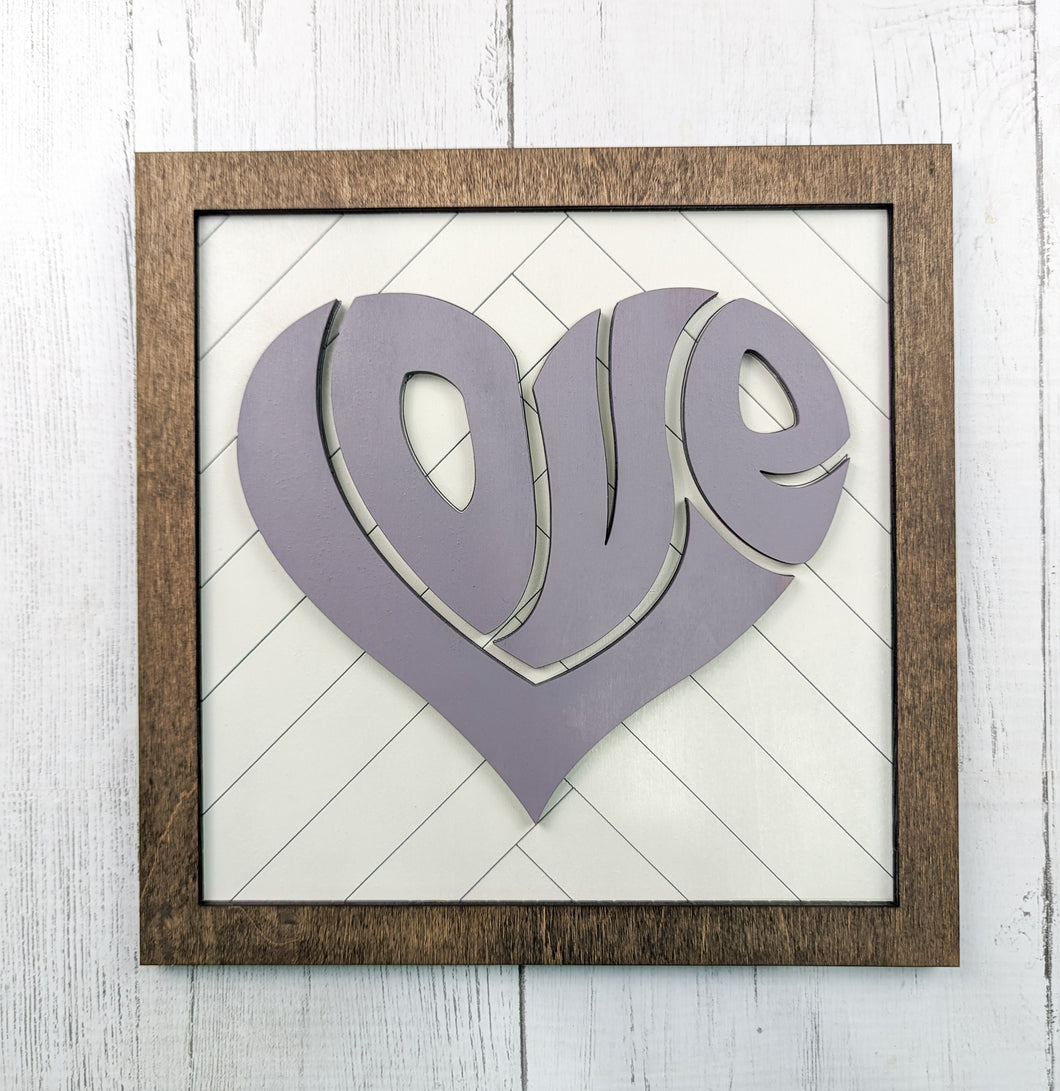 Boho Valentine's Love Sign Or Craft Kit