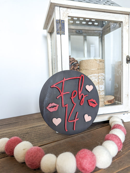 Valentine's Feb 14th Sign Or Craft Kit
