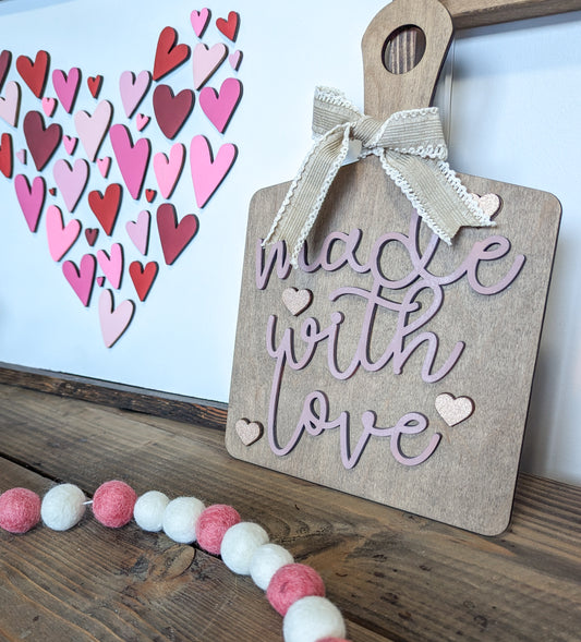 Made With Love Cutting Board Or Craft Kit