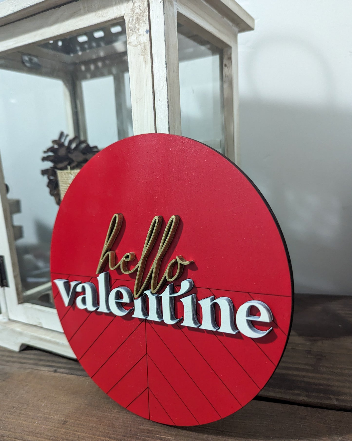 Boho Chic Hello Valentine Sign Or Craft Kit