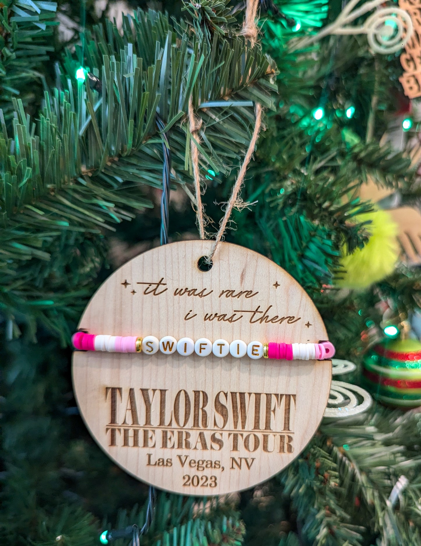 Taylor Swift Friendship Bracelet Christmas Tree Ornament