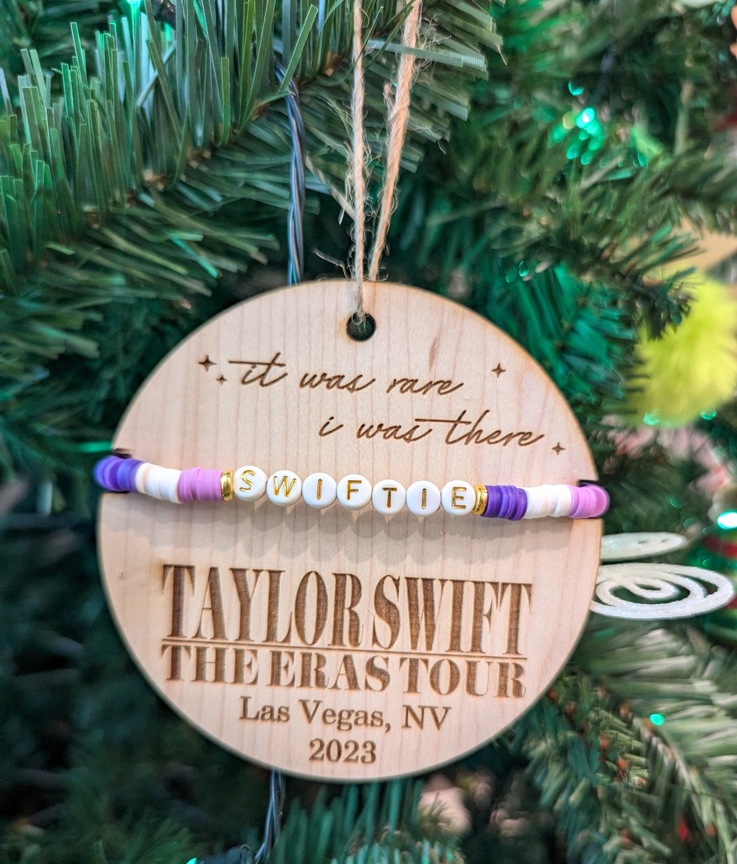 Taylor Swift Friendship Bracelet Christmas Tree Ornament