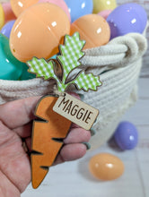 Load image into Gallery viewer, Easter Basket Carrot Name Tags
