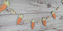 Load image into Gallery viewer, Carrot Wooden Felt Ball Easter Scrapbook Paper Garland
