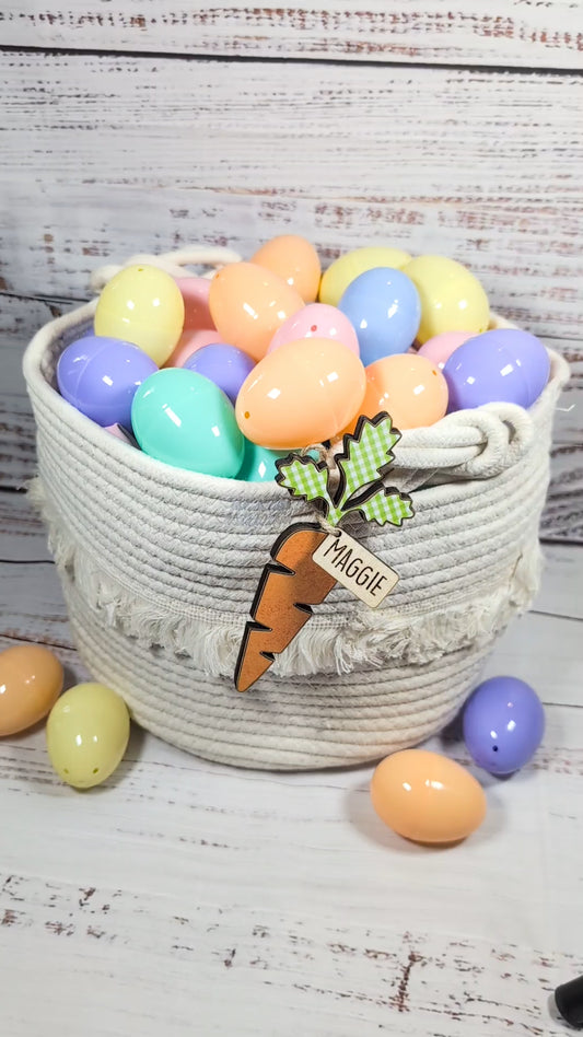 Easter Basket Carrot Name Tags