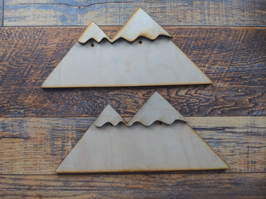 Wood Mountains with Snowcap