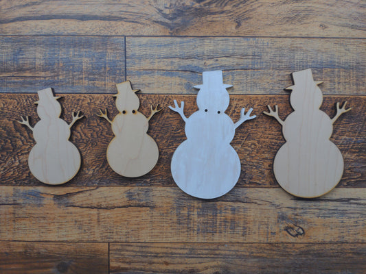 Wooden Snowmen