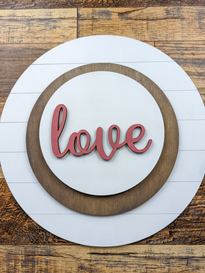 Love Cursive Sign Kit