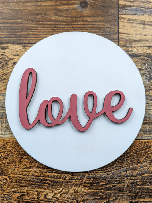 Love Cursive Sign Kit