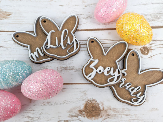 Wooden Easter Name Tags