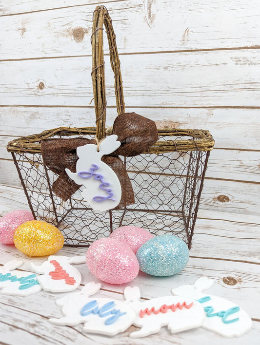 Acrylic Easter Bunny Tags