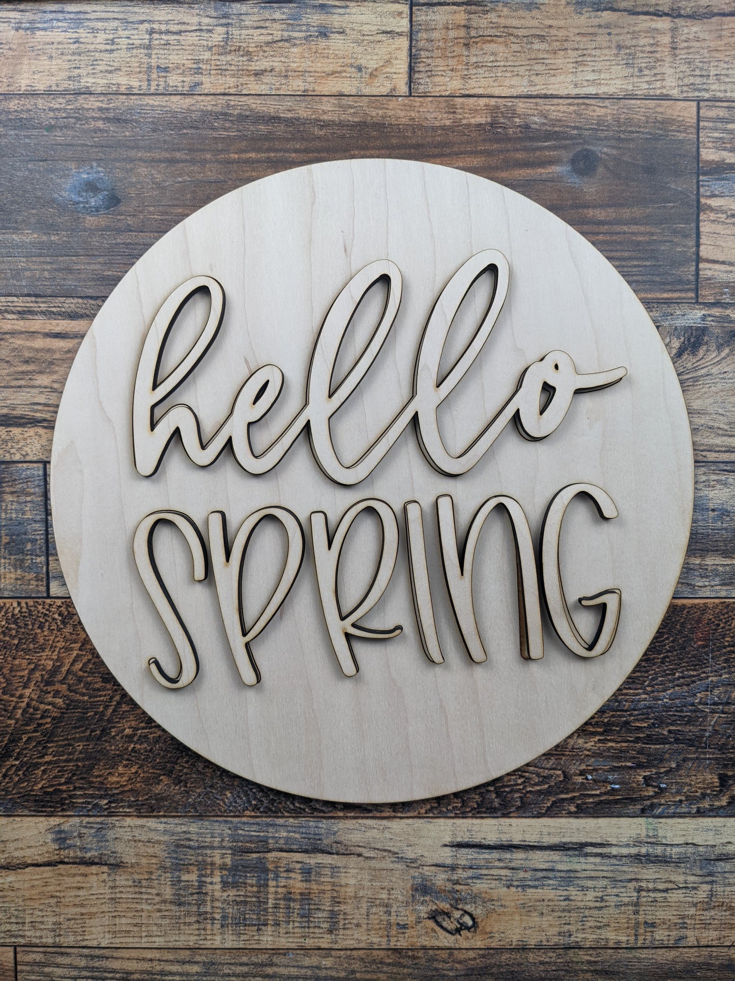 Hello Spring 12in Sign