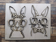 Load image into Gallery viewer, Bunny Colorful Glasses Sign

