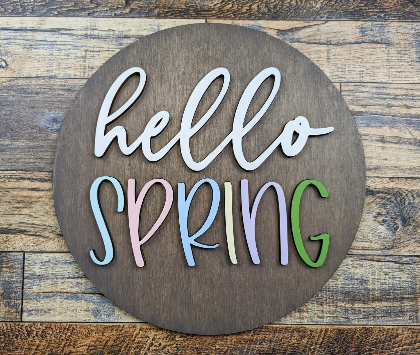 Hello Spring 12in Sign