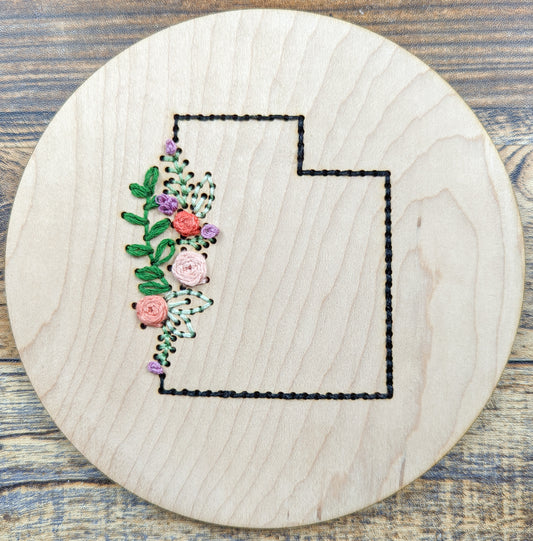 Wood State Embroidery Circle Kit