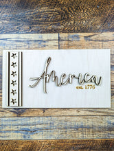 Load image into Gallery viewer, America est 1776 Sign Kit
