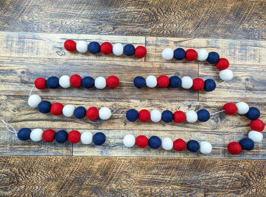 Red White and Blue Garland Kit