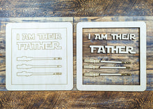 Load image into Gallery viewer, I Am Their Father - Father&#39;s Day Lightsaber Sign Kit
