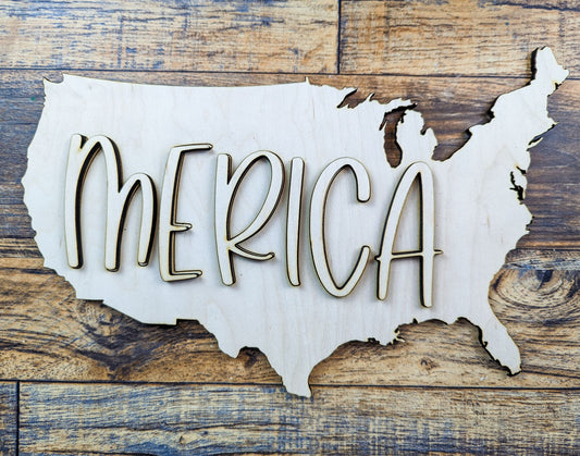 America - 'Merica Sign