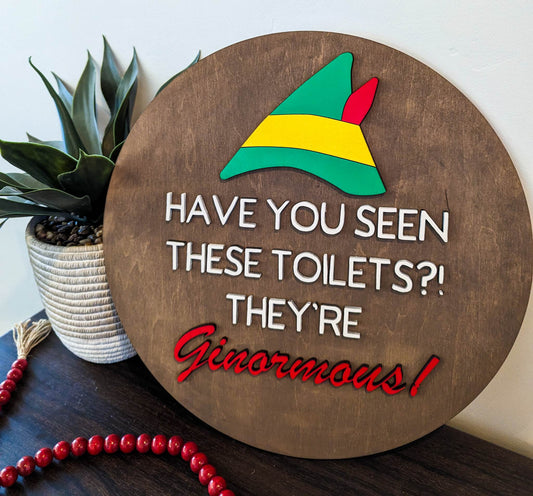 Have You Seen These Toilets?! They're Ginormous! Sign