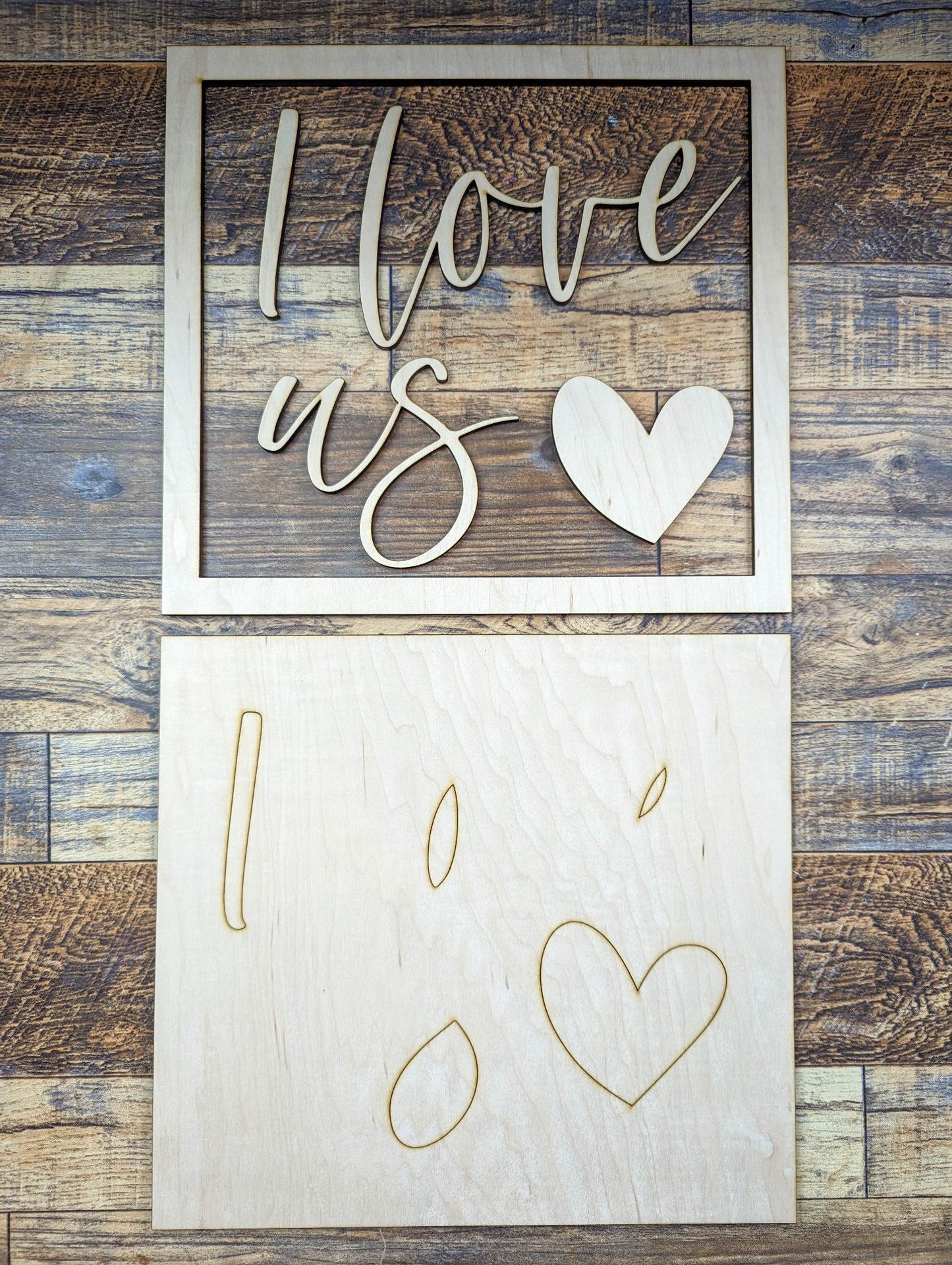 I love us heart sign kit