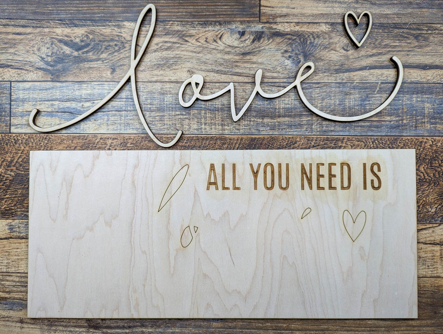 All You Need Is Love Heart Sign Kit