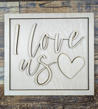 Load image into Gallery viewer, I love us heart sign kit
