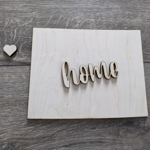Load image into Gallery viewer, US State Signs with Home and Heart (Unfinished)
