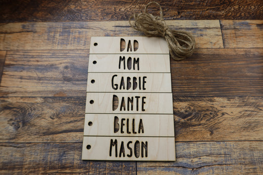 Stocking Tags - Rectangles