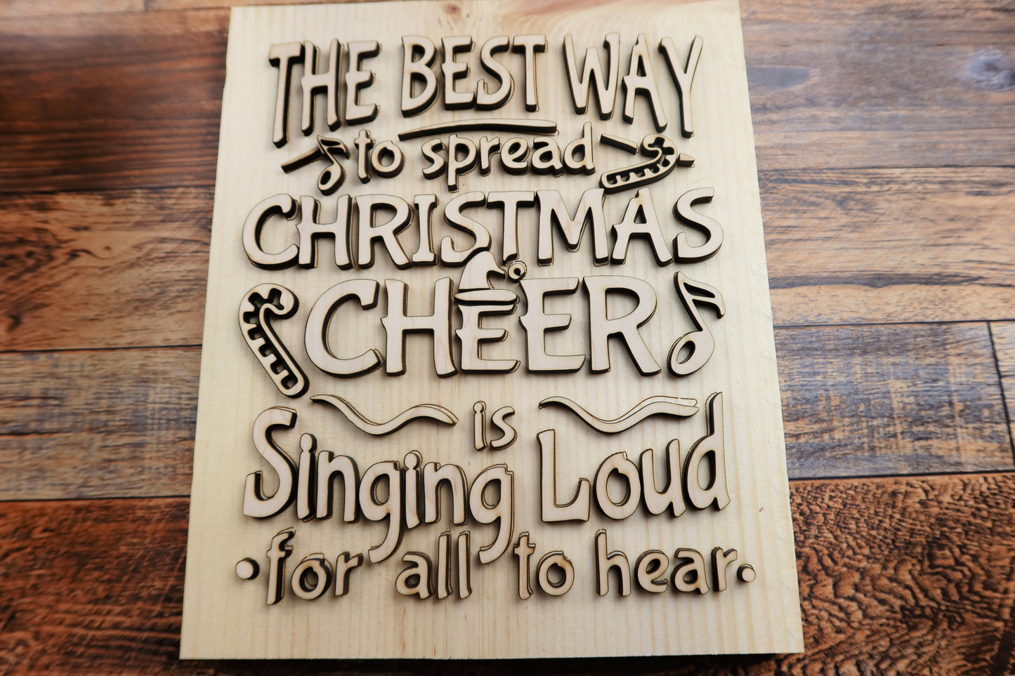 Best Way To Spread Christmas Cheer Sign Kit (unfinished)