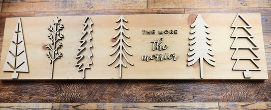 The More The Merrier Tree Sign Kit