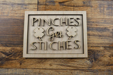 Load image into Gallery viewer, Pinches Get Stitches Sign Kit
