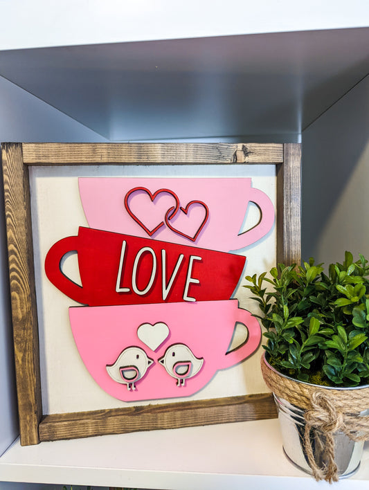 Valentine's Stacked Teacups Kit
