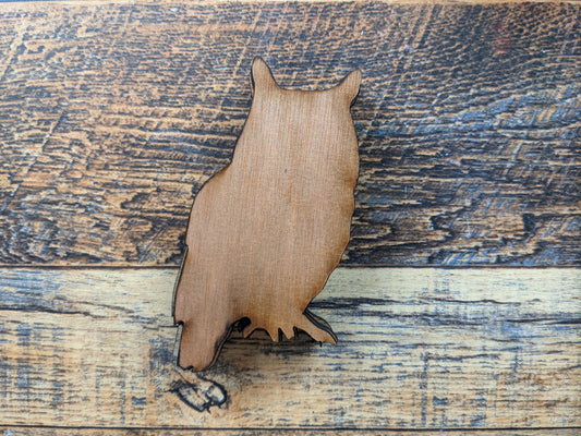 Unfinished Wood Owl