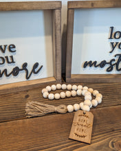 Load image into Gallery viewer, Tiered Tray Mini Wood Bead Garland
