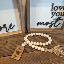 Load image into Gallery viewer, Tiered Tray Mini Wood Bead Garland
