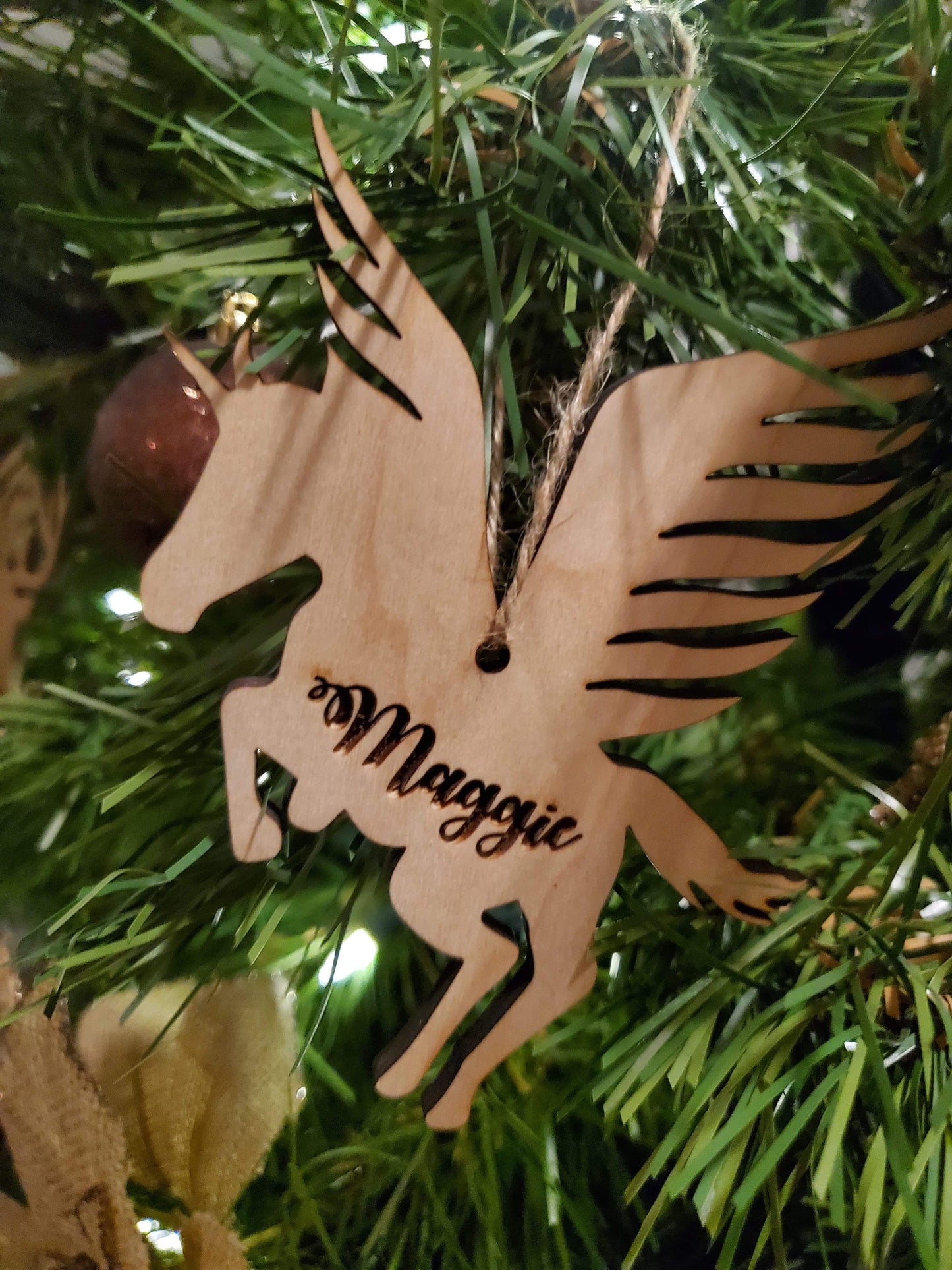 Personalized Wooden Christmas Ornaments with First Name